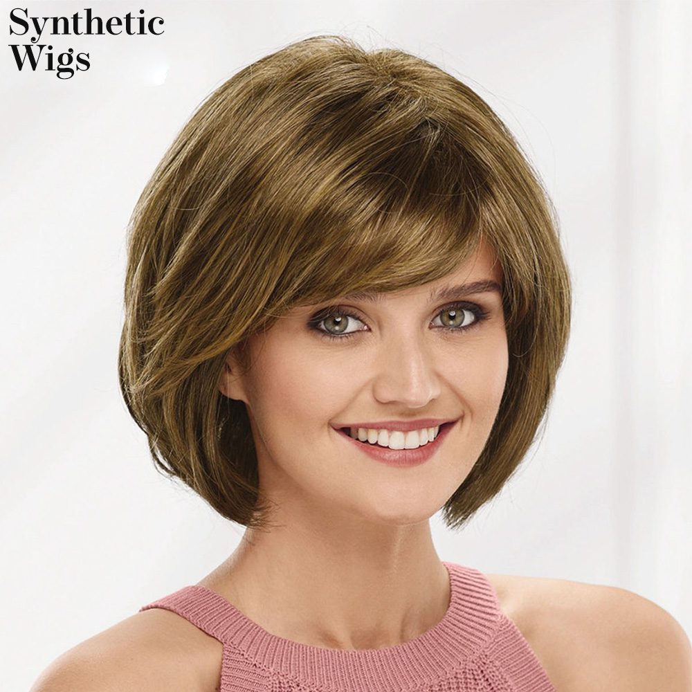 Short synthetic wigs